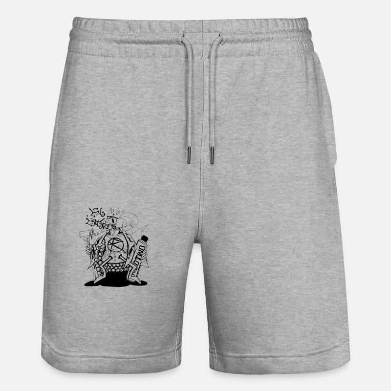 22 rouge1 - Short de jogging bio TRAINER Stanley/Stella unisexe - gris chiné