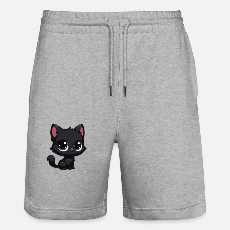 Bébé chat - Short de jogging bio TRAINER Stanley/Stella unisexe - gris chiné