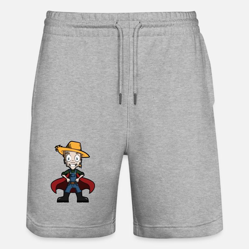 rire Bauer - Short de jogging bio TRAINER Stanley/Stella unisexe - gris chiné