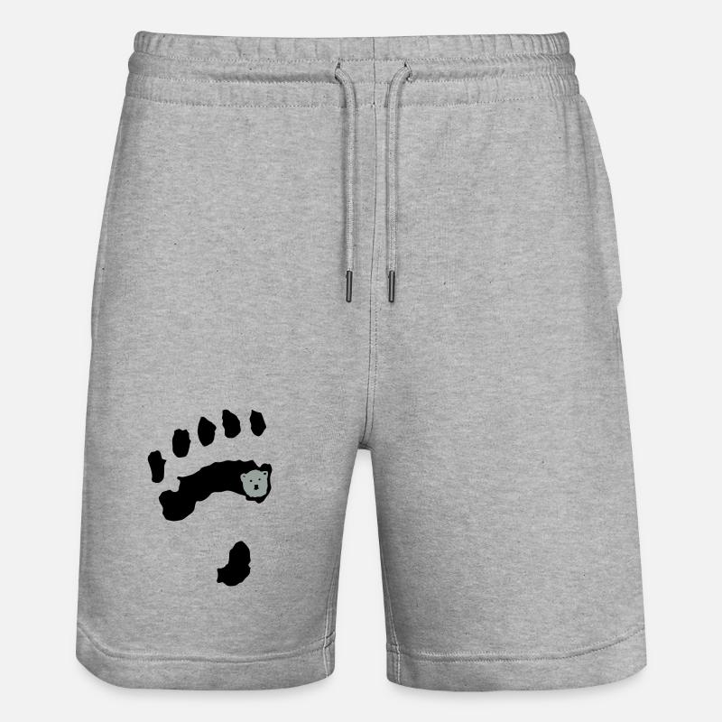 Polar Bear Paw + - Short de jogging bio TRAINER Stanley/Stella unisexe - gris chiné