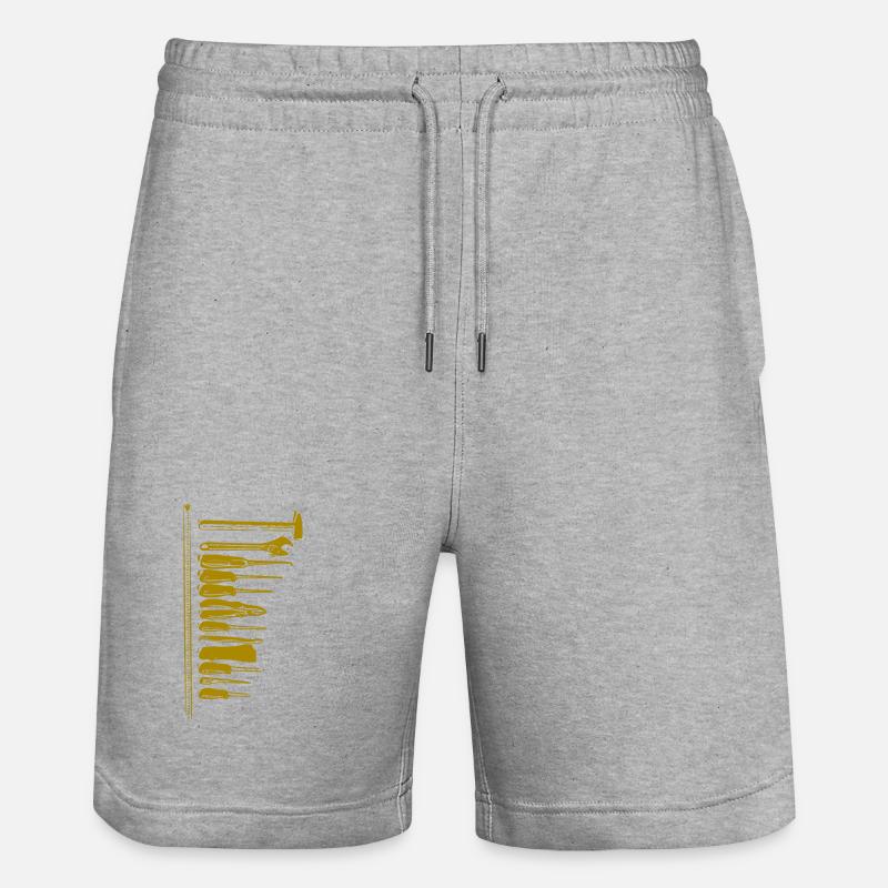 tool - Stanley/Stella Trainer Unisex Organic Jogging Shorts - heather grey