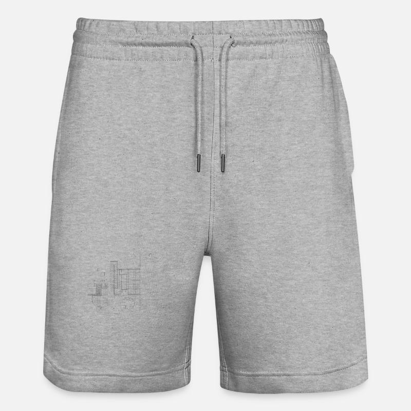 ARCHITECTURE Plan - Short de jogging bio TRAINER Stanley/Stella unisexe - gris chiné