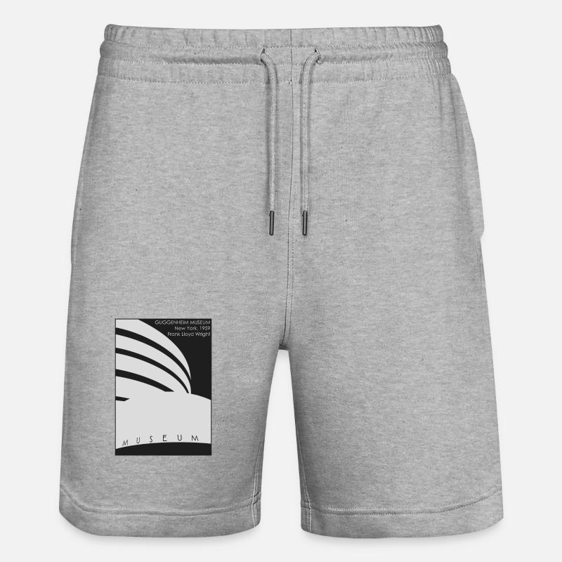 Architecture moderne: Musée Guggenheim - Short de jogging bio TRAINER Stanley/Stella unisexe - gris chiné