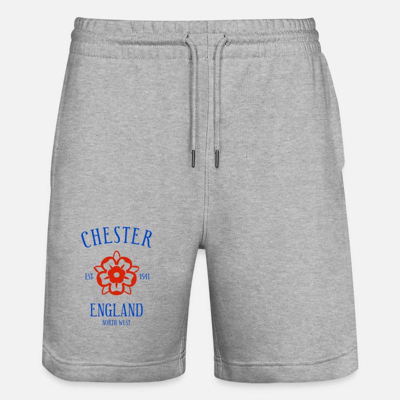 CHESTER Angleterre - Short de jogging bio TRAINER Stanley/Stella unisexe - gris chiné