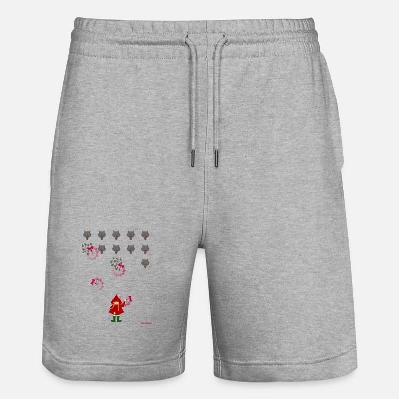 Le Petit Chaperon Rouge joue - Short de jogging bio TRAINER Stanley/Stella unisexe - gris chiné