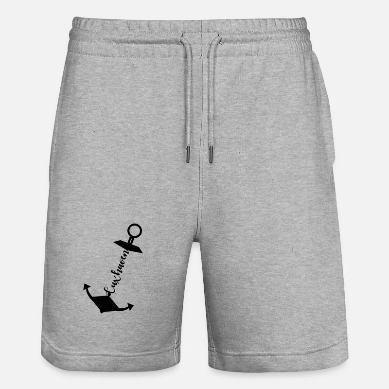 Ancre de Cuxhaven - Short de jogging bio TRAINER Stanley/Stella unisexe - gris chiné