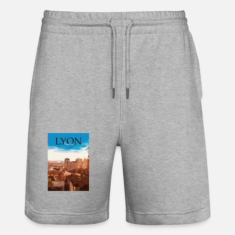 Lyon - Short de jogging bio TRAINER Stanley/Stella unisexe - gris chiné