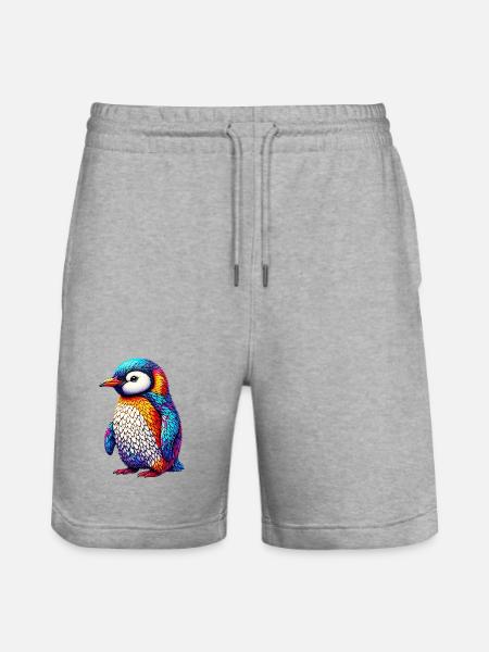 Pingouin - Short de jogging bio TRAINER Stanley/Stella unisexe - gris chiné