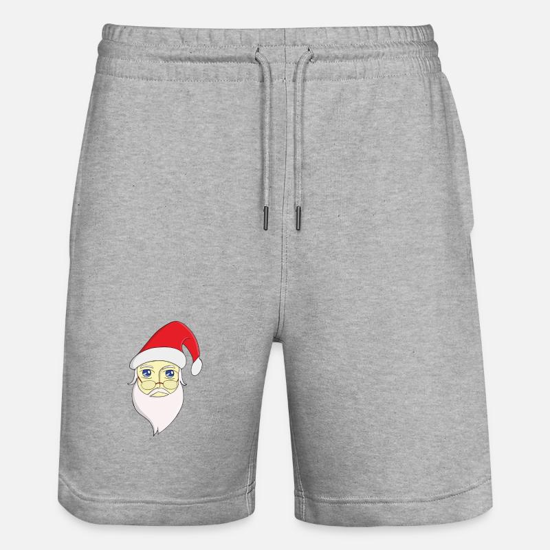 Joyeux Noël Père Noël - Short de jogging bio TRAINER Stanley/Stella unisexe - gris chiné