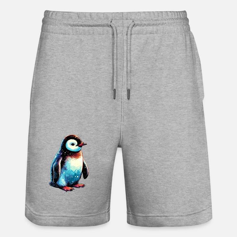 Pingouin - Short de jogging bio TRAINER Stanley/Stella unisexe - gris chiné