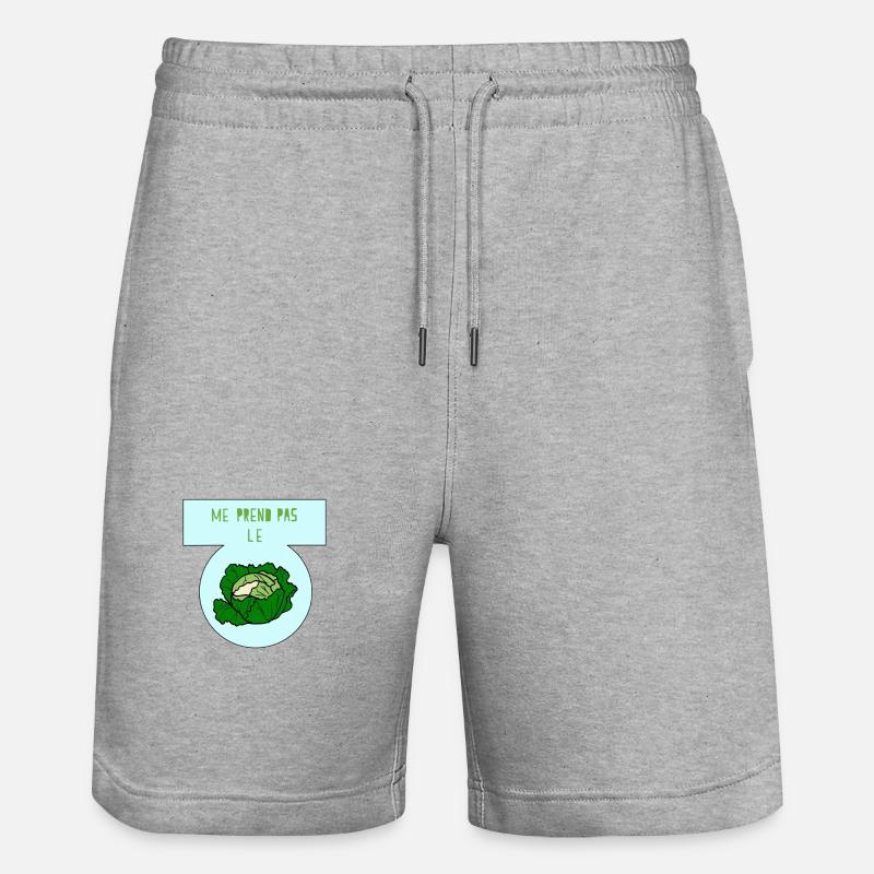 Me prend pas le chou - Short de jogging bio TRAINER Stanley/Stella unisexe - gris chiné
