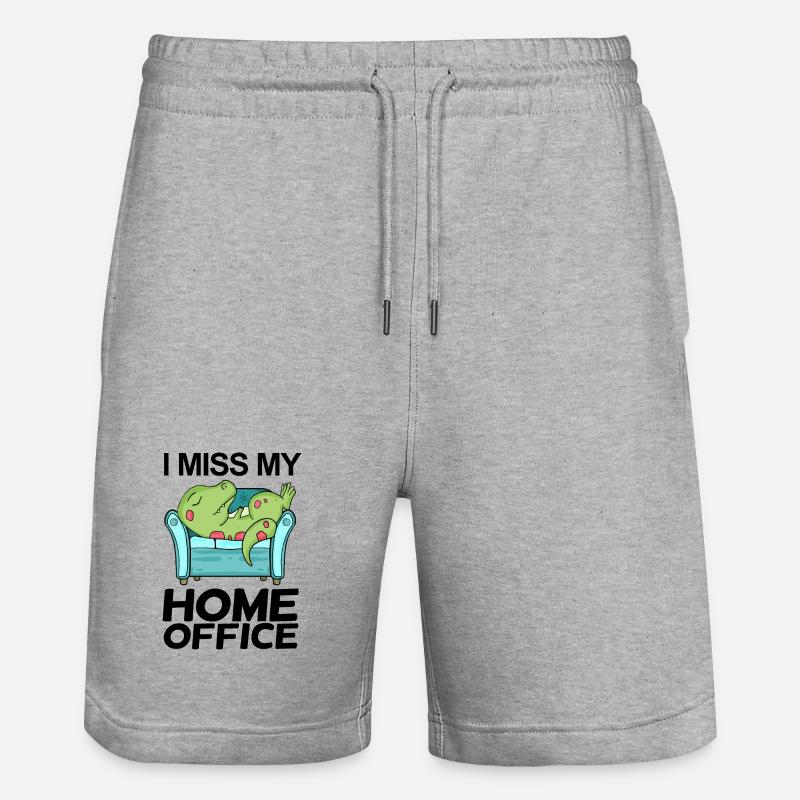 Bureau à domicile - Short de jogging bio TRAINER Stanley/Stella unisexe - gris chiné