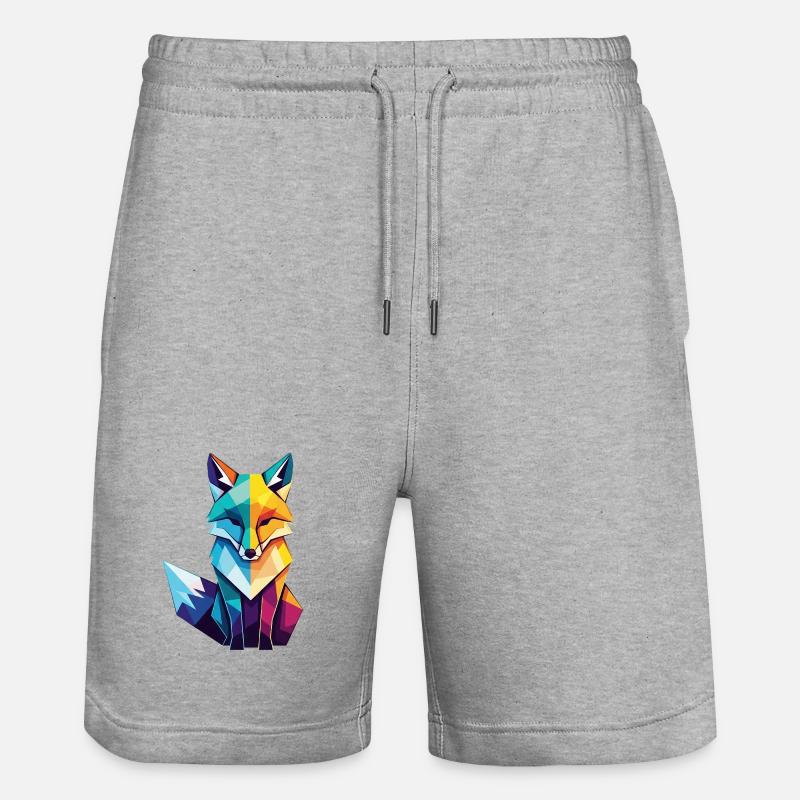 Fuchs - Stanley/Stella Unisex Bio Joggingshorts Trainer  - Grau meliert