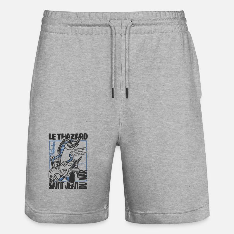 Thazard de Saint Jean du Var - Short de jogging bio TRAINER Stanley/Stella unisexe - gris chiné