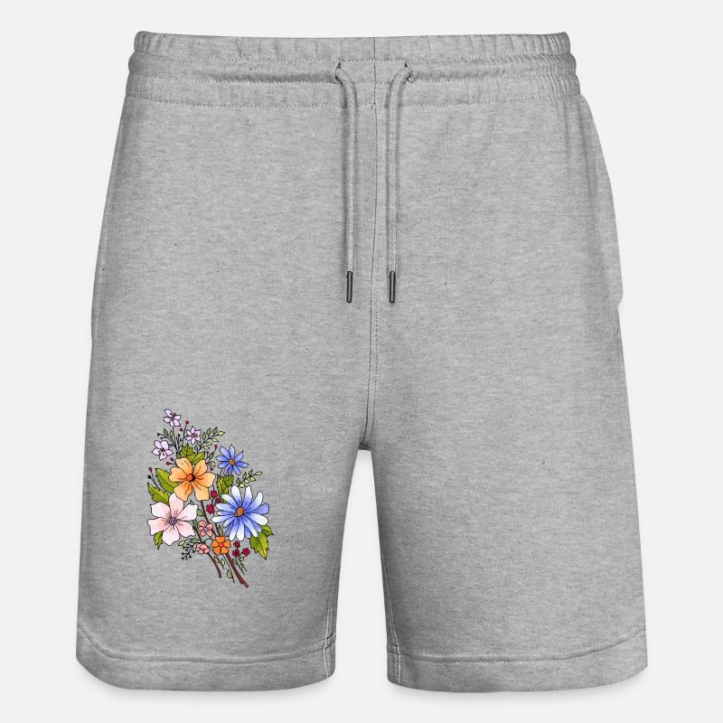 Fleur - Short de jogging bio TRAINER Stanley/Stella unisexe - gris chiné