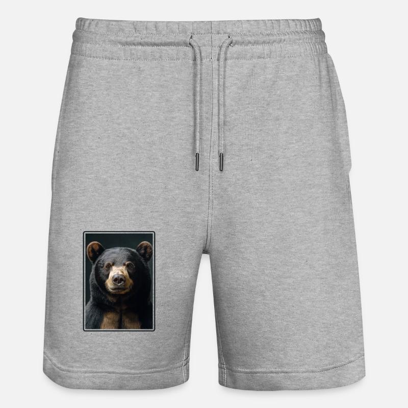 Ours du Soleil Ours Malais - Short de jogging bio TRAINER Stanley/Stella unisexe - gris chiné
