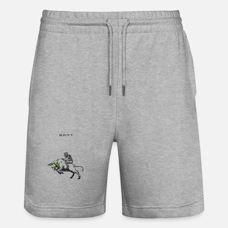 ride_taurus - Stanley/Stella Unisex Bio Joggingshorts Trainer  - Grau meliert