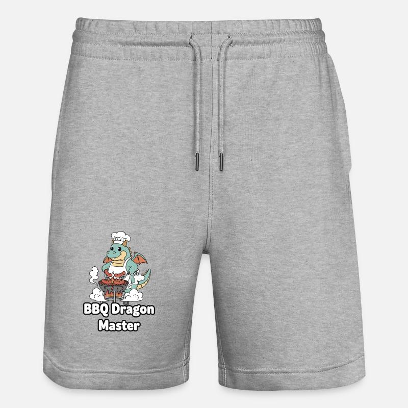 BBQ Dragon Master - Short de jogging bio TRAINER Stanley/Stella unisexe - gris chiné