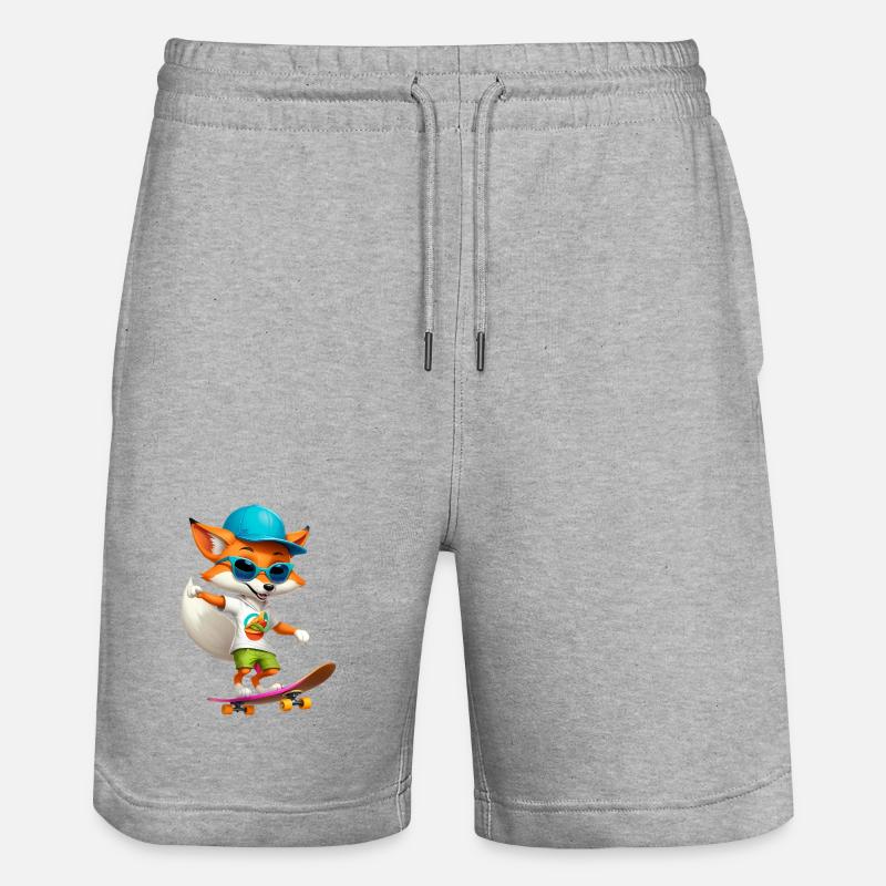 Fox Skateboarder Taco - Short de jogging bio TRAINER Stanley/Stella unisexe - gris chiné