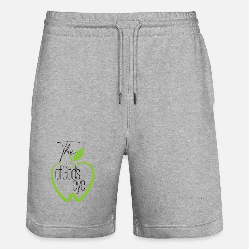 La prunelle de l’œil de Dieu - Short de jogging bio TRAINER Stanley/Stella unisexe - gris chiné