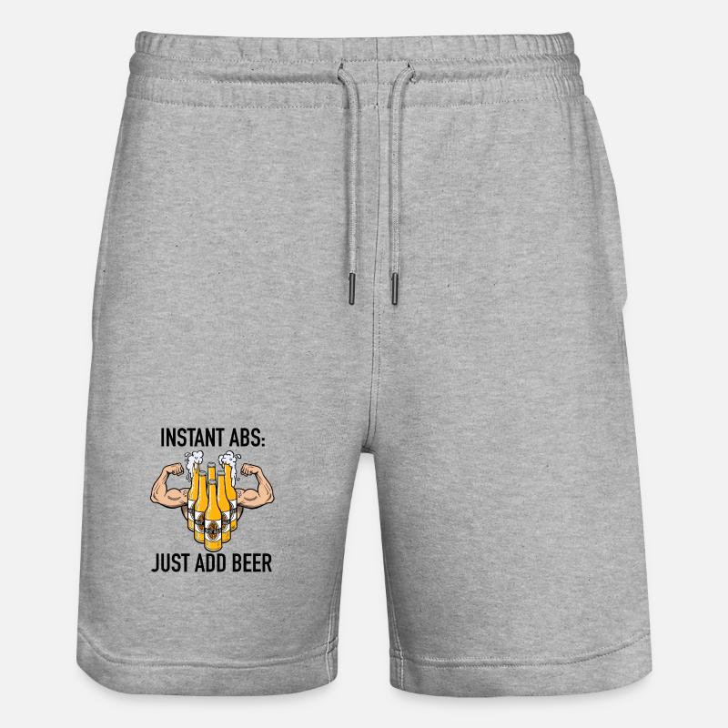 Instant_Abs - Short de jogging bio TRAINER Stanley/Stella unisexe - gris chiné