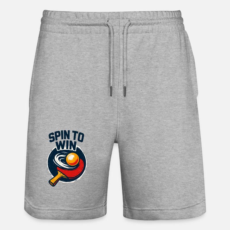 Spin to Win - Ping Pong - Short de jogging bio TRAINER Stanley/Stella unisexe - gris chiné