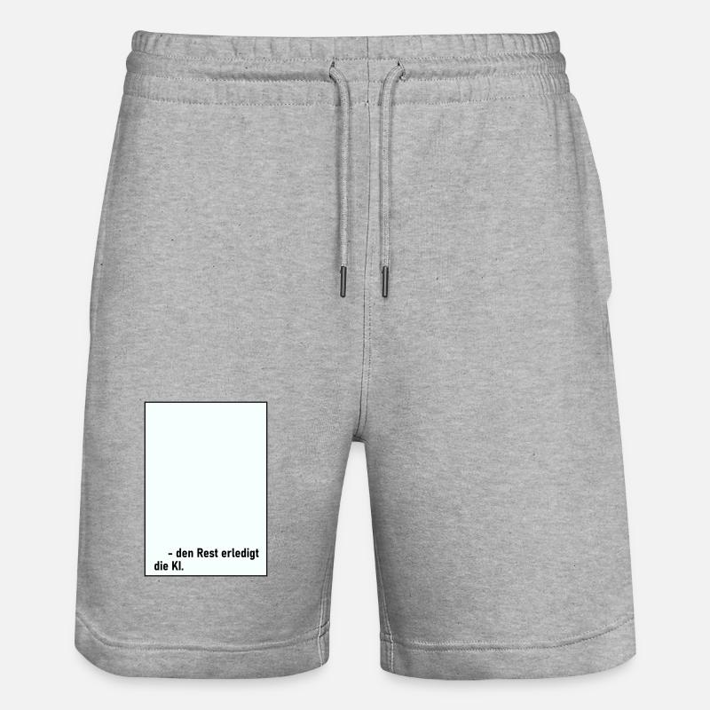 Rest AI - Short de jogging bio TRAINER Stanley/Stella unisexe - gris chiné