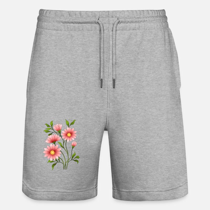 Fleur - Short de jogging bio TRAINER Stanley/Stella unisexe - gris chiné