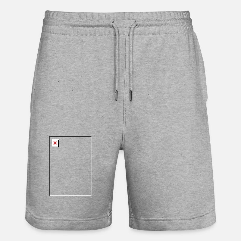 Missing Image – File Not Found Portrait - Stanley/Stella Trainer Unisex Organic Jogging Shorts - heather grey