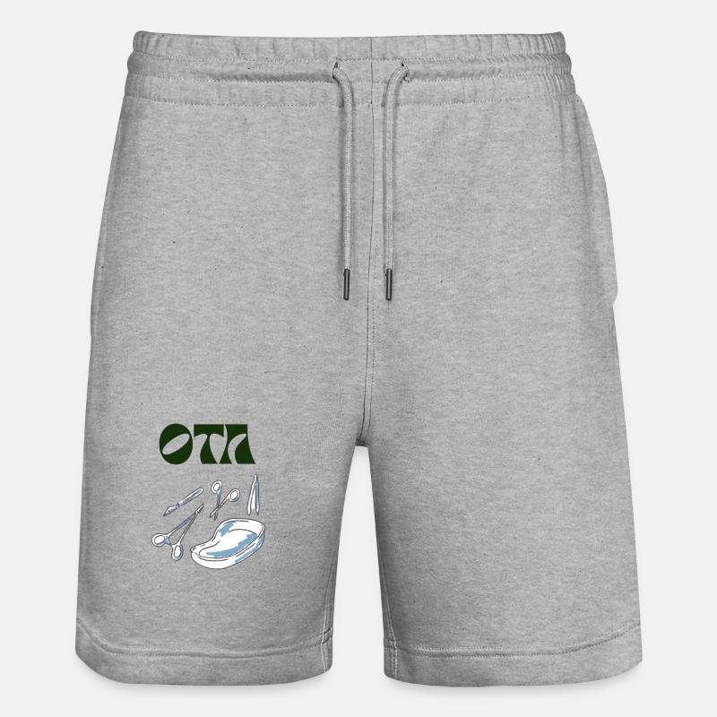 Operationstechnische Assistenz Logo  - Stanley/Stella Unisex Bio Joggingshorts Trainer  - Grau meliert