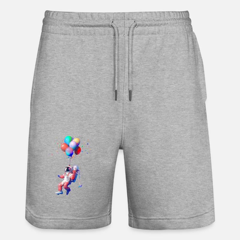 Vol en ballon d’astronaute - Short de jogging bio TRAINER Stanley/Stella unisexe - gris chiné
