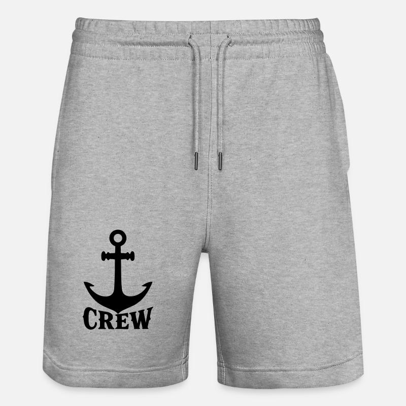 Schiffscrew - Stanley/Stella Unisex Bio Joggingshorts Trainer  - Grau meliert