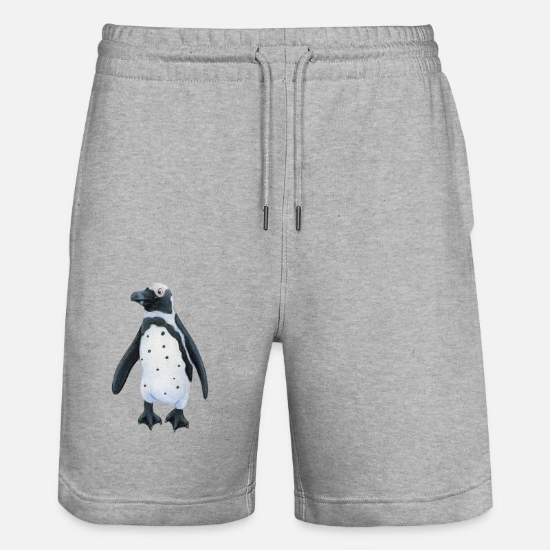 Manchot du Cap - Short de jogging bio TRAINER Stanley/Stella unisexe - gris chiné