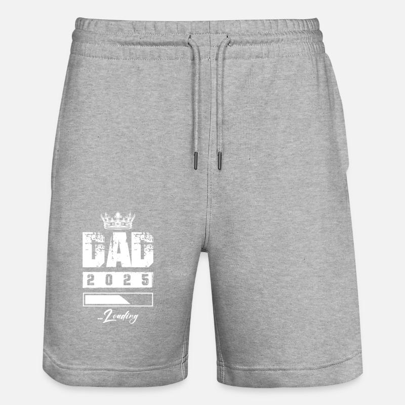 Papa 2025 Chargement Papa - Short de jogging bio TRAINER Stanley/Stella unisexe - gris chiné