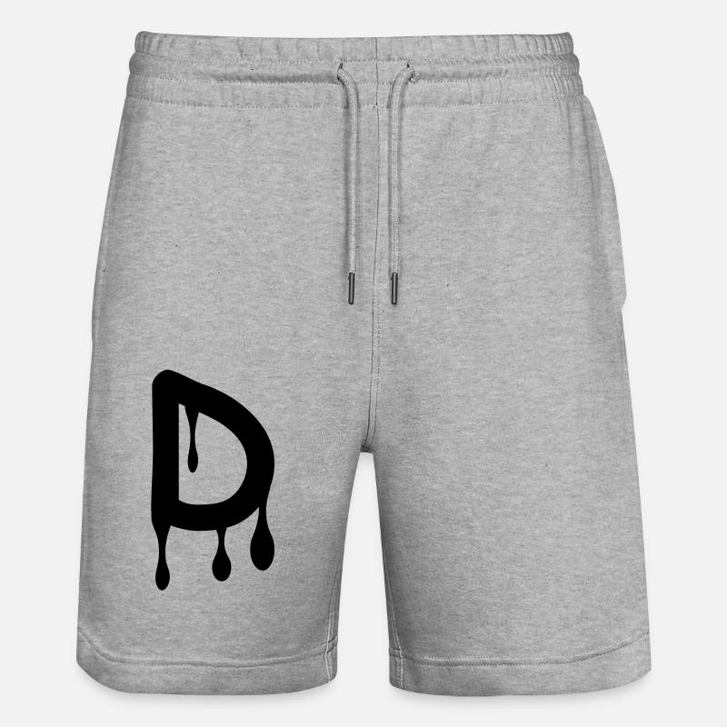 d_comic_graffiti - Stanley/Stella Unisex Bio Joggingshorts Trainer  - Grau meliert
