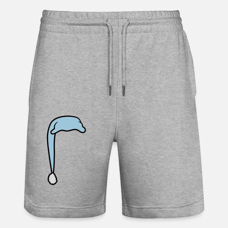 Schlafmütze mit Bommel - Stanley/Stella Unisex Bio Joggingshorts Trainer  - Grau meliert