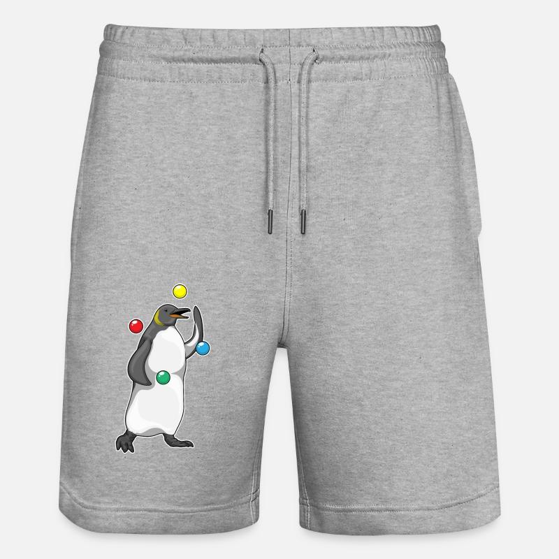 Jongleur pingouin jongleur jongleur - Short de jogging bio TRAINER Stanley/Stella unisexe - gris chiné
