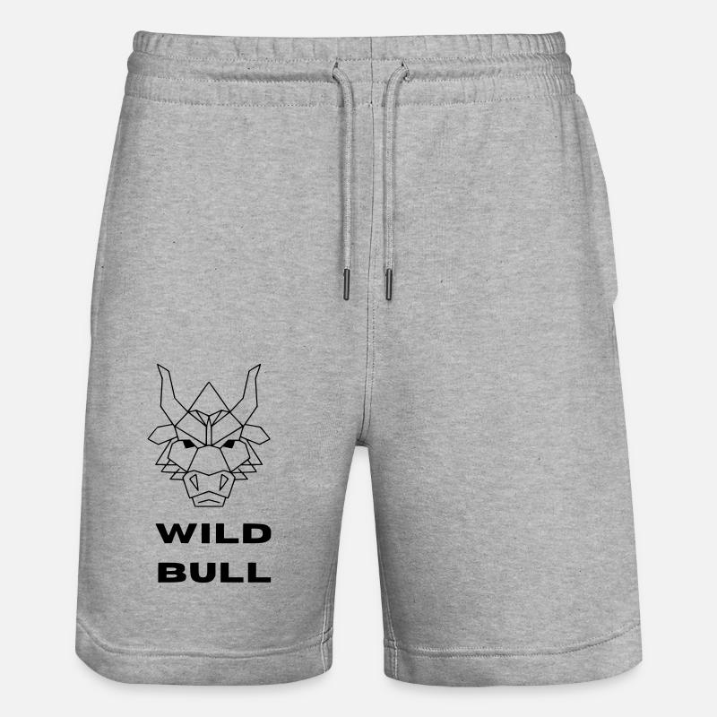 Taureau sauvage 2 - Short de jogging bio TRAINER Stanley/Stella unisexe - gris chiné