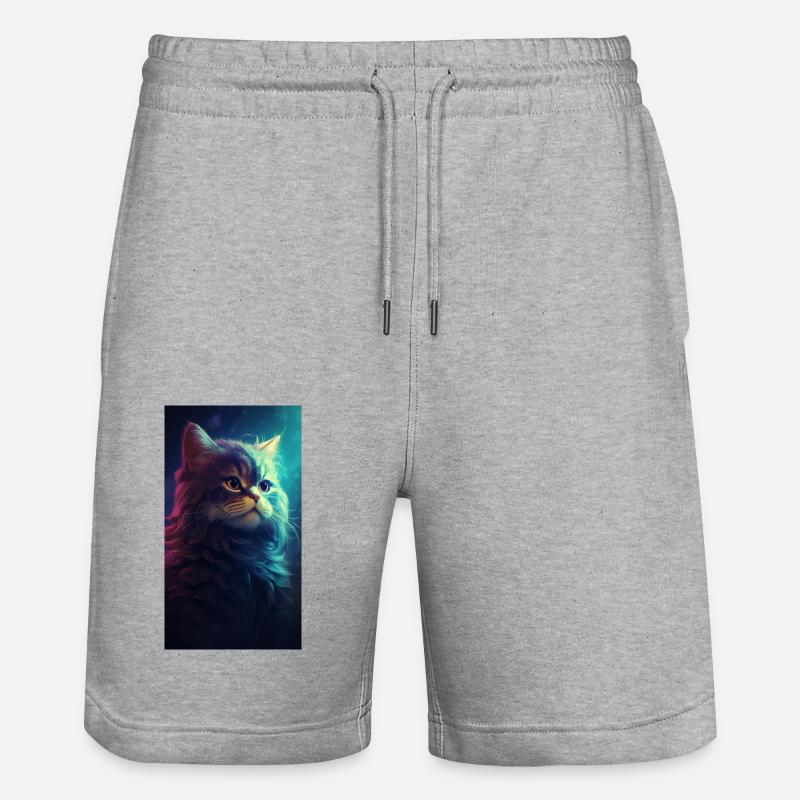 Modèle - Short de jogging bio TRAINER Stanley/Stella unisexe - gris chiné