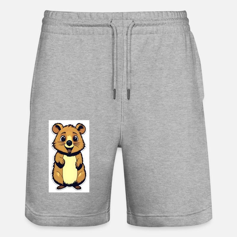 Quokka - Short de jogging bio TRAINER Stanley/Stella unisexe - gris chiné