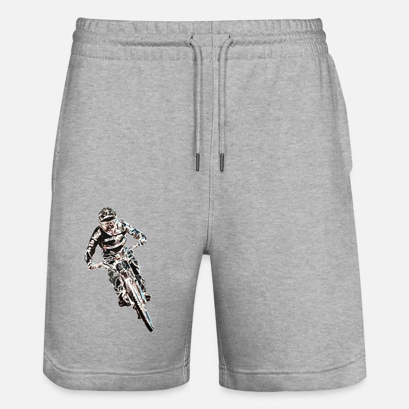 vtt mtb downhill - Short de jogging bio TRAINER Stanley/Stella unisexe - gris chiné