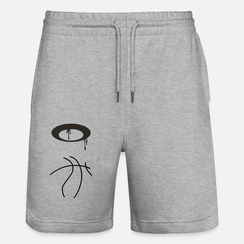 Basket-ball 5 0 06 - Short de jogging bio TRAINER Stanley/Stella unisexe - gris chiné