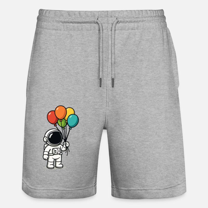Ballons astronautes - Short de jogging bio TRAINER Stanley/Stella unisexe - gris chiné