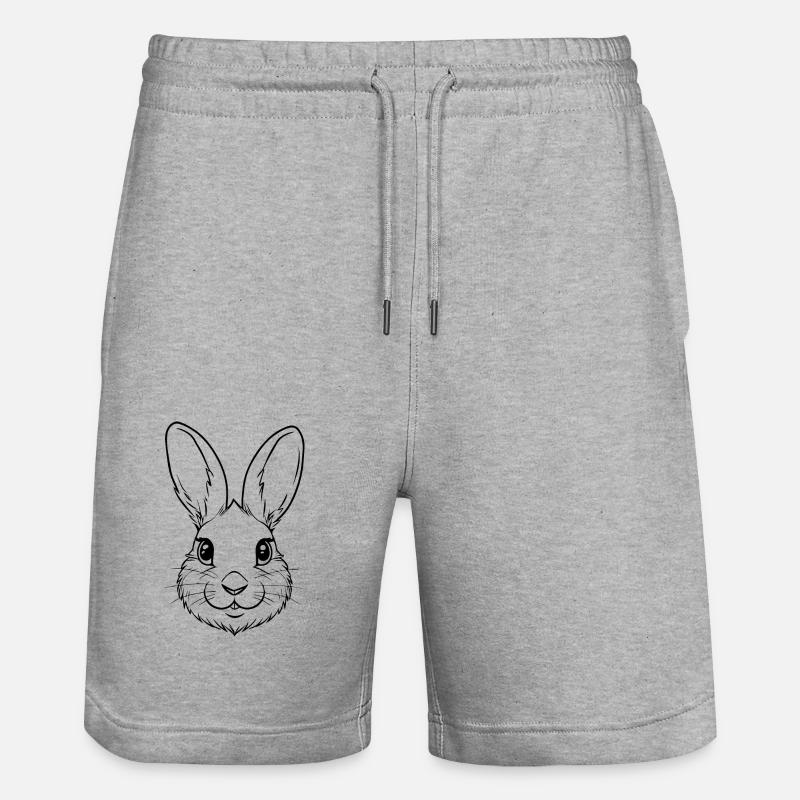 Lapin Lapin - Short de jogging bio TRAINER Stanley/Stella unisexe - gris chiné