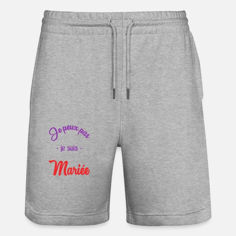 MARIEE. FUTURE MARIEE - Short de jogging bio TRAINER Stanley/Stella unisexe - gris chiné