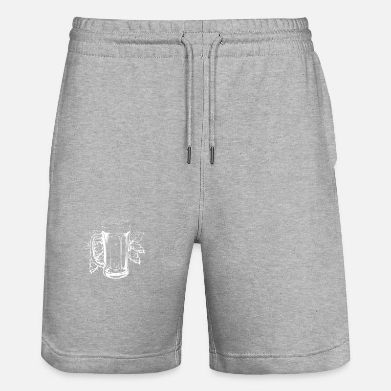 Bière Houblon Malt - Short de jogging bio TRAINER Stanley/Stella unisexe - gris chiné