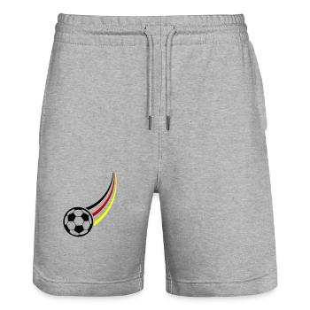 Équipe d’Allemagne de football - Short de jogging bio TRAINER Stanley/Stella unisexe - gris chiné - Devant - Nik (191cm) & Marisol (170cm)