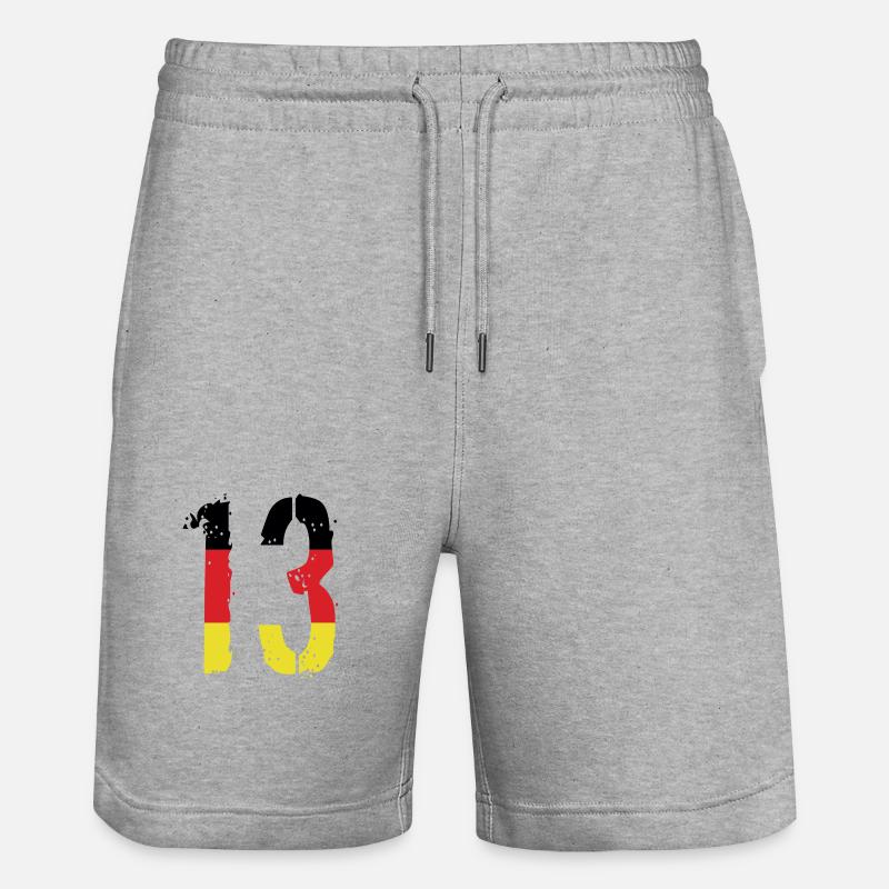Maillot 13 numéros Allemagne - Short de jogging bio TRAINER Stanley/Stella unisexe - gris chiné