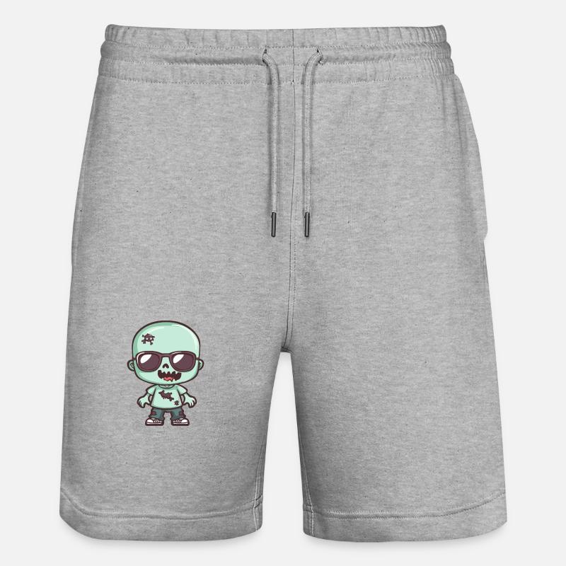 Zombie Halloween - Short de jogging bio TRAINER Stanley/Stella unisexe - gris chiné