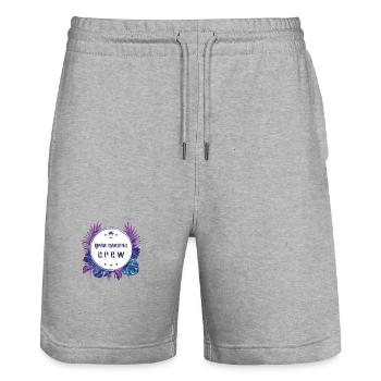 Gran Canaria Crew Coloré - Short de jogging bio TRAINER Stanley/Stella unisexe - gris chiné - Devant - Nik (191cm) & Marisol (170cm)